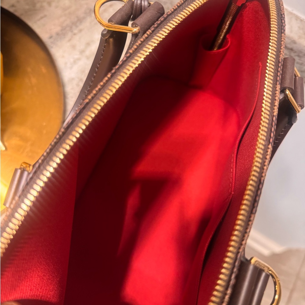 Louis Vuitton Brown Checkered Satchel - Picture 5 of 6